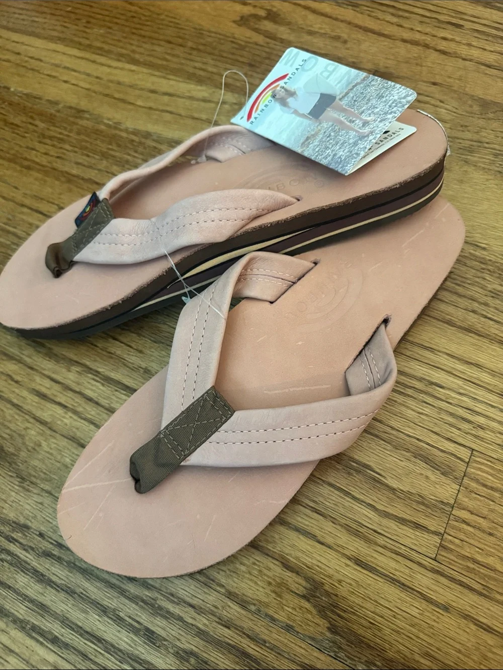 Rainbow Sandals Women's Pink sandal-size 7.5-8.5